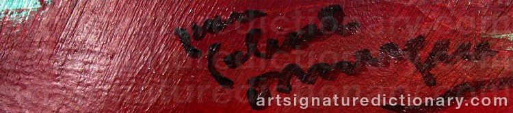 Authentic signature by Jean Gabriel DOMERGUE on Painting/Watercolour artwork