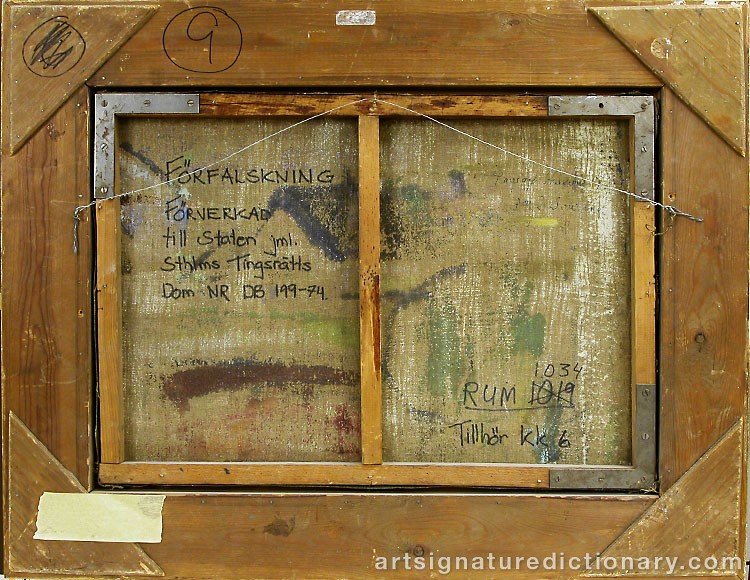 Close-up details showing Chaim SOUTINE signature forgery characteristics