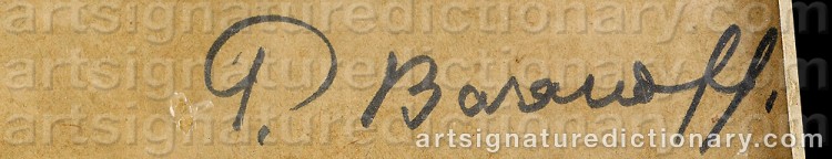 Signature by Vladimir Davidovich BARANOV-ROSSINE