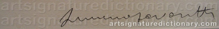 Authentic signature by Luciano PAVAROTTI on artwork