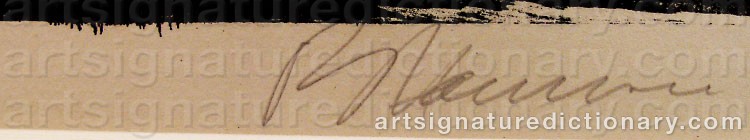 Signature by Bruce NAUMAN