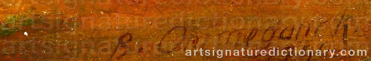 Authentic signature by Balthazar Paul OMMEGANCK on Painting/Watercolour artwork