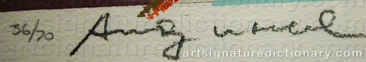 Signature by Andy WARHOL