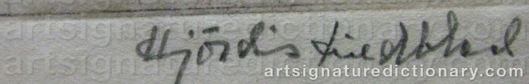 Signature by Hjördis LINDBLAD