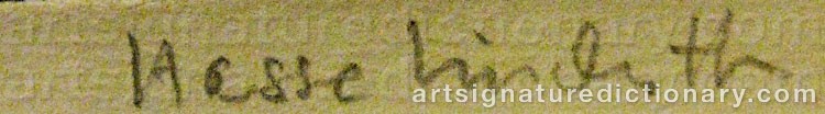 Authentic signature by Hasse LINDROTH on artwork