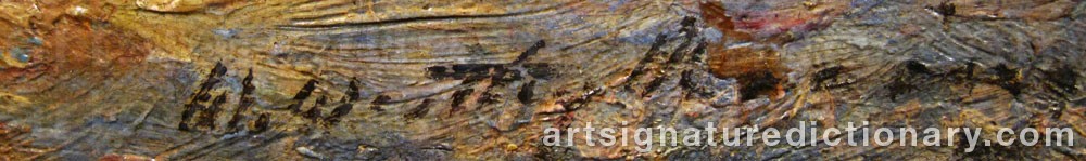 Authentic signature by William Westley MANNING on  artwork