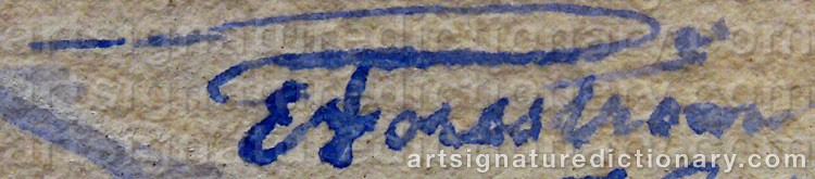 Signature by Edvard FORSSTRÖM