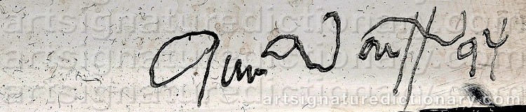 Signature by Göran WÄRFF