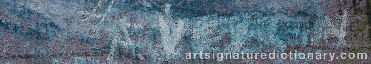 Authentic signature by Alice VEDRIN on  artwork