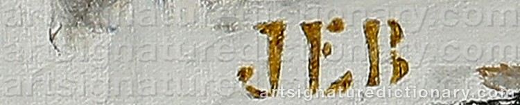 Authentic signature by John-Erik BÄCKERSTEN on Painting/Watercolour artwork