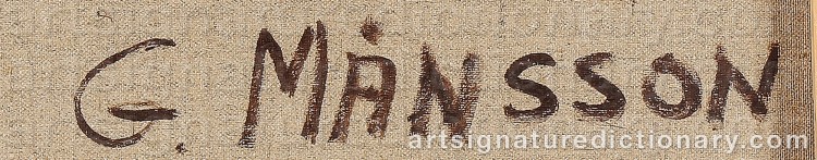 Signature by Gösta MÅNSSON