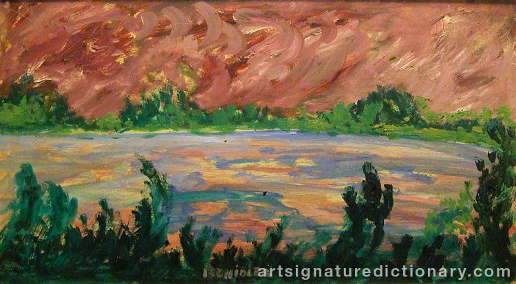 Close-up details showing Inge SCHIÖLER signature forgery characteristics