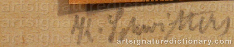 Signature by Kurt SCHWITTERS