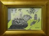 Close-up details showing Axel OLSON signature forgery characteristics
