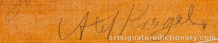 Signature by Axel KARGEL