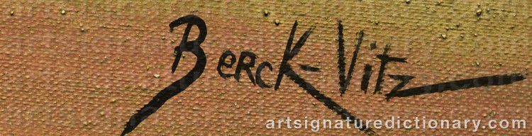 Signature by Alain BERK-VITZ
