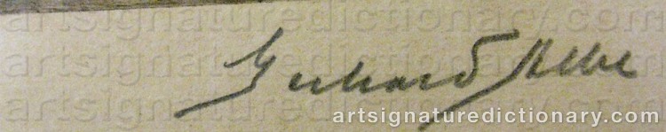 Signature by Gerhard ALBE