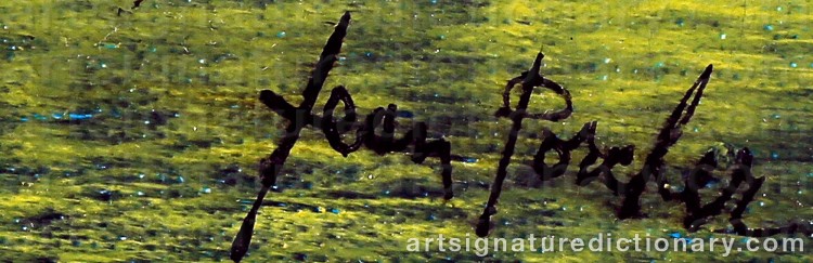 Authentic signature by Jean PORCHER on Painting/Watercolour artwork