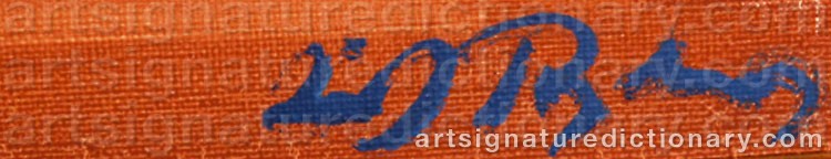 Authentic signature by Leif RYDENG on  artwork