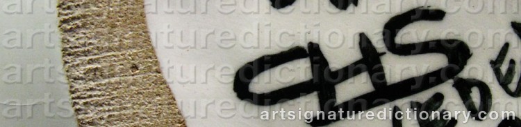Authentic signature by Carl Harry STÅLHANE on artwork