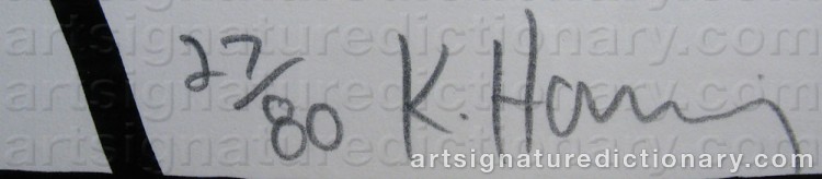 Signature by Keith HARING