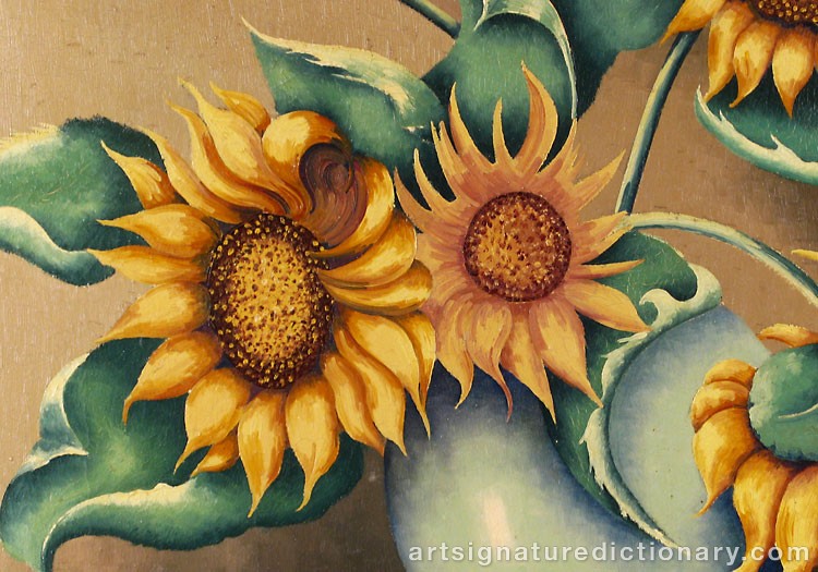 Close-up details showing Harry WALDOW signature forgery characteristics