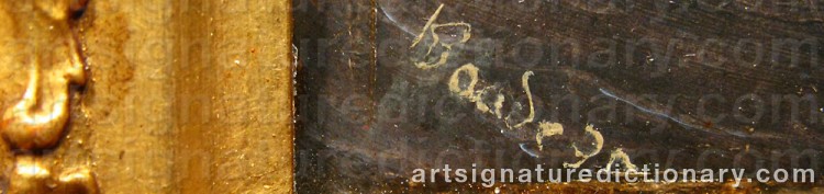 Forged signature of Knud BAADE