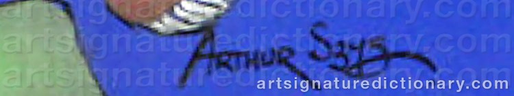 Authentic signature by Arthur SZYK on artwork