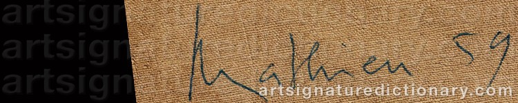 Signature by Georges MATHIEU