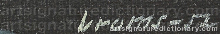 Authentic signature by Arvid BROMS on Painting/Watercolour artwork