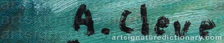 Signature by Agnes CLEVE