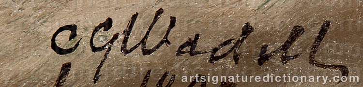 Signature by Carl Gabriel WADELL