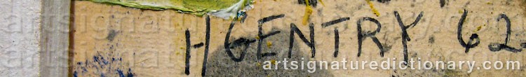 Signature by Herbert GENTRY