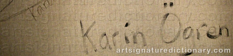 Signature by Karin ÖGREN