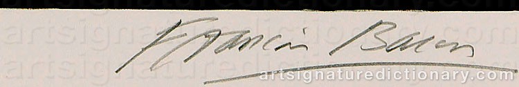 Signature by Francis BACON