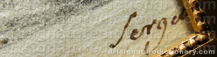 Signature by Johan Tobias SERGEL
