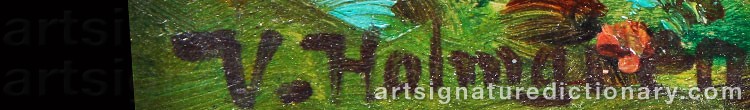 Signature by Vilhelm HOLMGREN