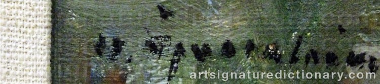 Signature by Hugo ÖFVERSTRÖM