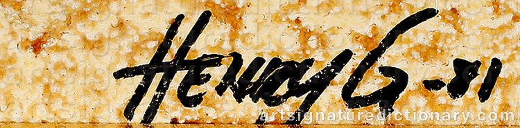 Signature by Henry ‘Henry G.’ GUSTAFSSON
