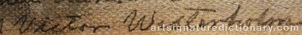 Signature by Victor WESTERHOLM