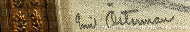 Signature by Emil ÖSTERMAN