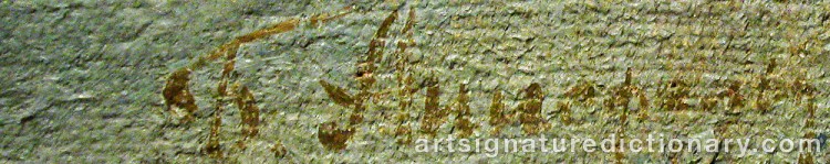 Signature by Boris Israelovich ANISFELD