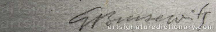 Signature by Gunnar BRUSEWITZ