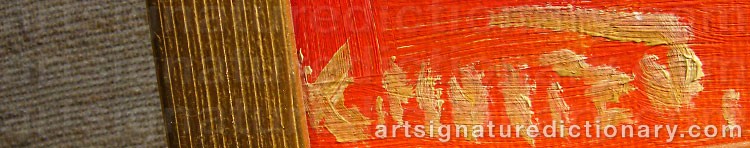 Authentic signature by Kai MORTÉN on artwork