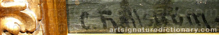 Signature by Carl HALLSTRÖM