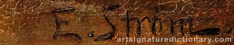 Signature by Elsa STRÖM-CIACELLI