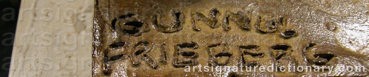 Signature by Gunnel FRIEBERG