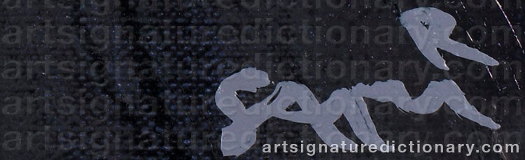 Authentic signature by Sami ‘Sami R’ RINNE on artwork
