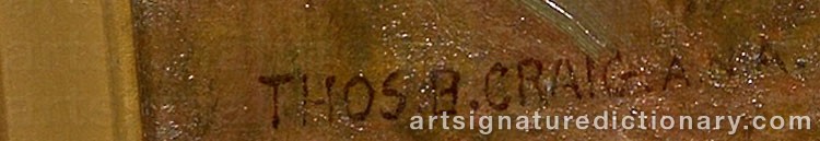 Signature by Thomas Bigelow CRAIG