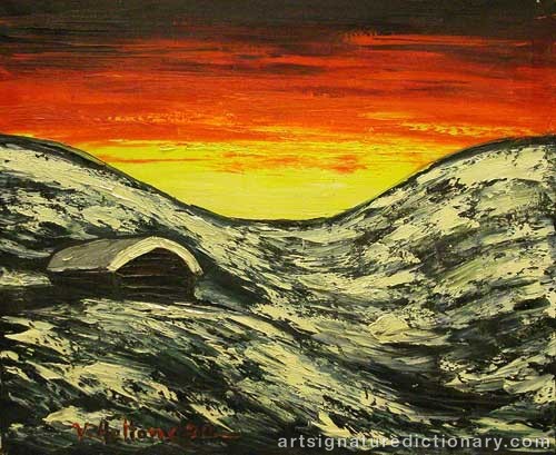 Close-up details showing Veikko AALTONA signature forgery characteristics